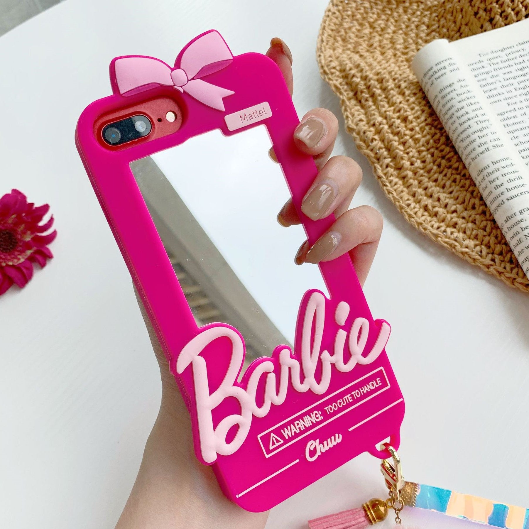 Barbie Collage Mirror Soft iPhone Protective Case iPhone 14 with Phone Charm