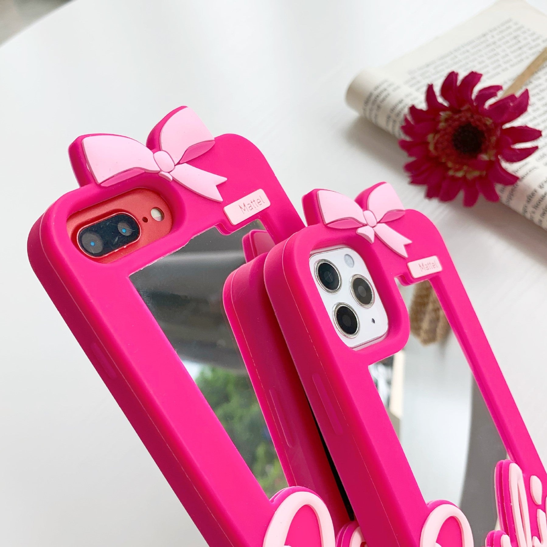 Barbie Collage Mirror Soft iPhone Protective Case iPhone 14 with Phone Charm