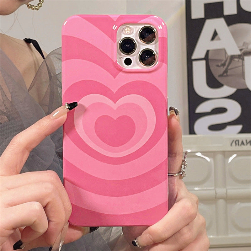 Y2K Hot Pink Love iPhone Case