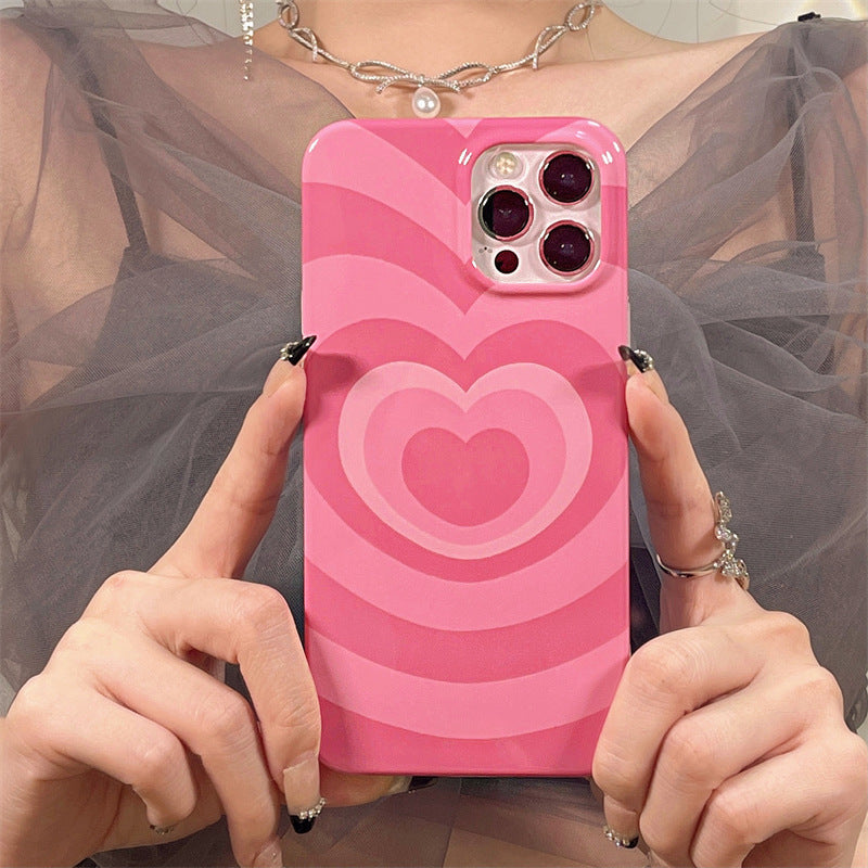 Y2K Hot Pink Love iPhone Case