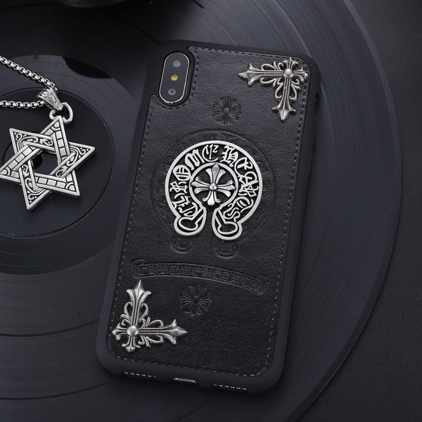 ChromeHearts Leather iPhone Case Punk Vibe iPhone 14