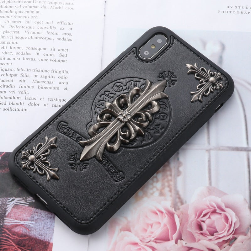 ChromeHearts Cross Leather iPhone Case iPhone 14