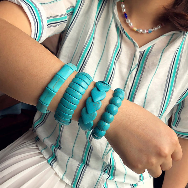 Boho Ethnic Handmade Vintage Turquoise Bracelet