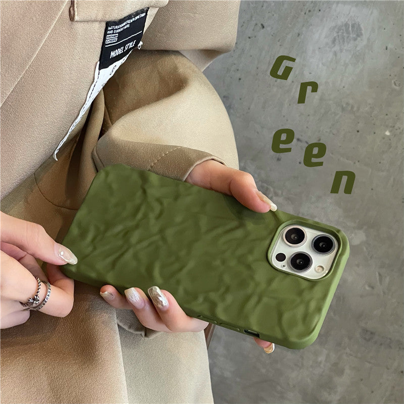 Wrinkled Forest Green iPhone Case iPhone 14