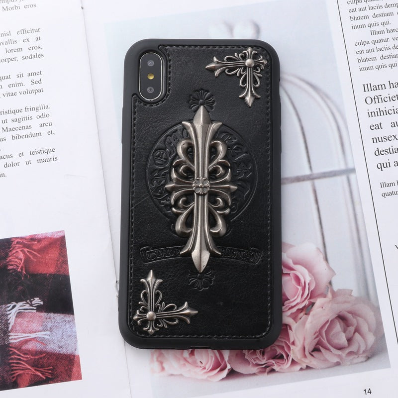 ChromeHearts Cross Leather iPhone Case iPhone 14