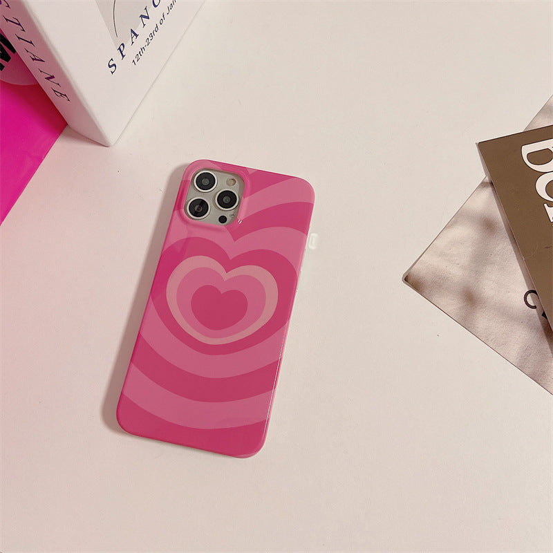 Y2K Hot Pink Love iPhone Case