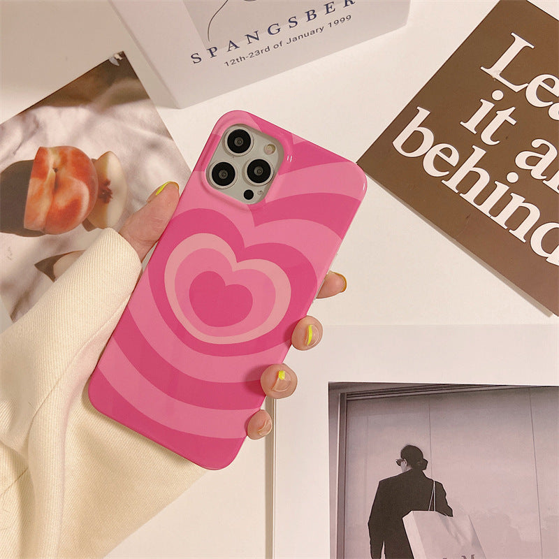 Y2K Hot Pink Love iPhone Case