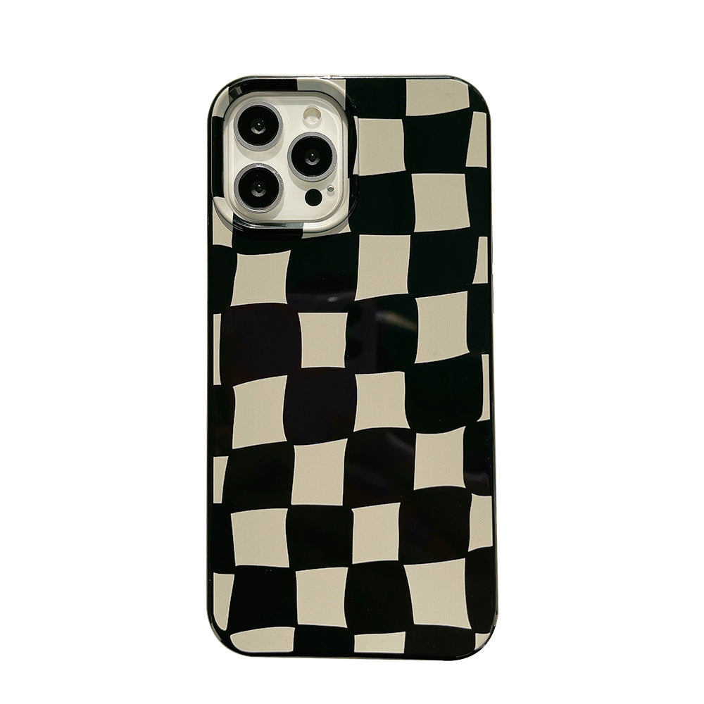 Wavy Checkerboard iPhone Case iPhone 14