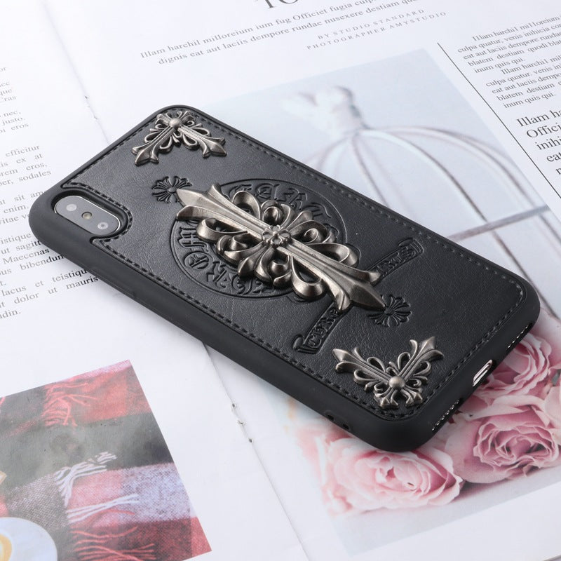 ChromeHearts Cross Leather iPhone Case iPhone 14