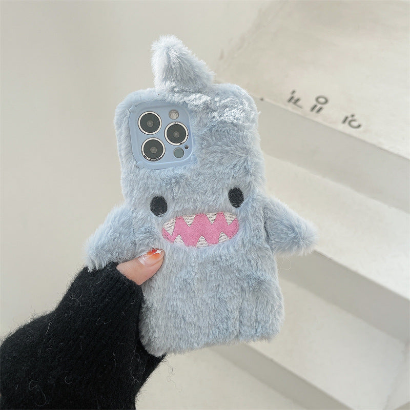 Plush Embroidery Baby Shark iPhone Case iPhone 14