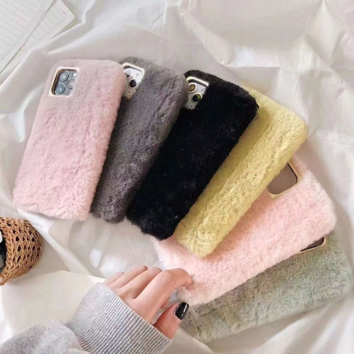 Warm Plush Macaron Colors iPhone Case iPhone 14