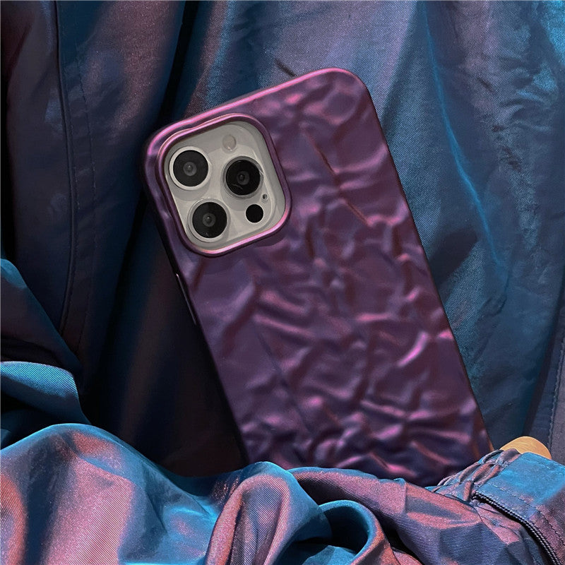 Electroplating Texture iPhone Case iPhone 14 - Purple